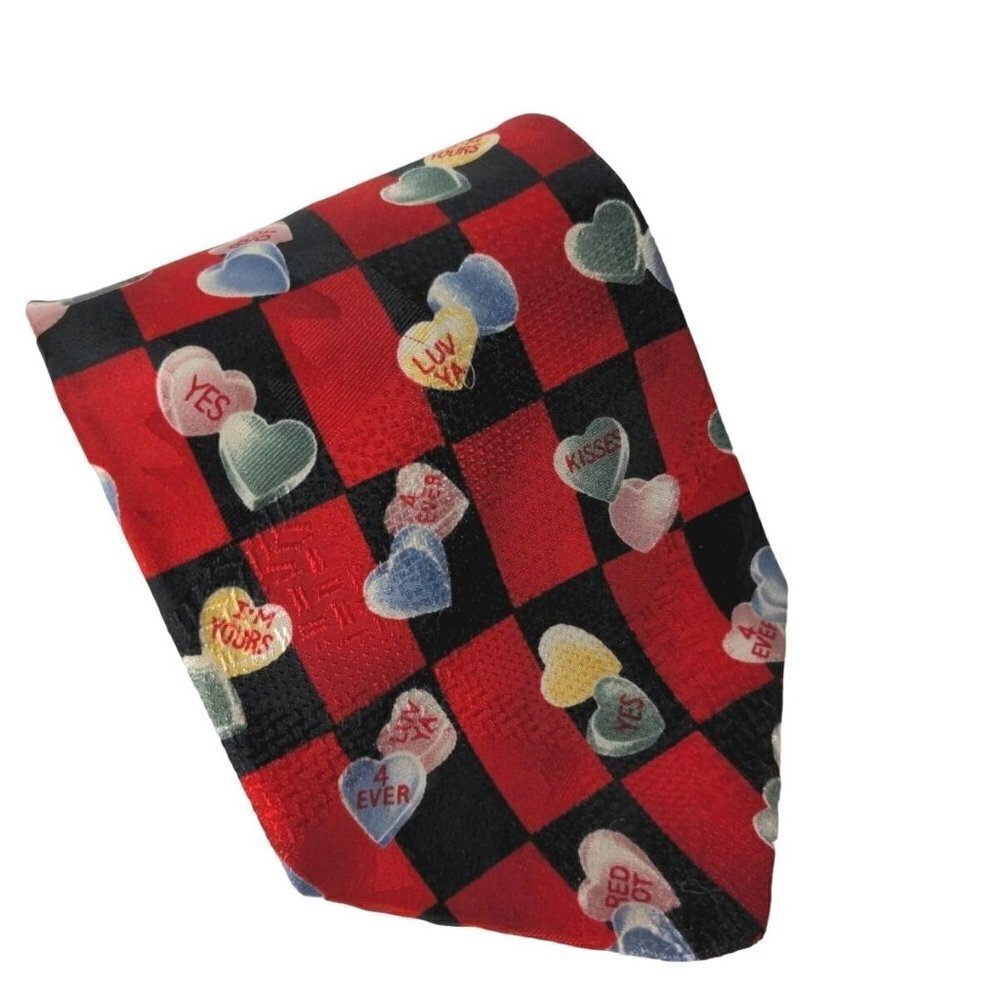 Hallmark Candy Heart Valentines Novelty Necktie